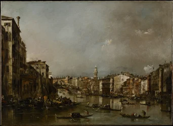 Vue du Grand Canal vers le Rialto, vers 1785